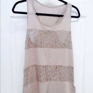 Brown lace top