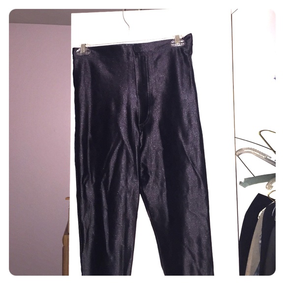 Black disco pants