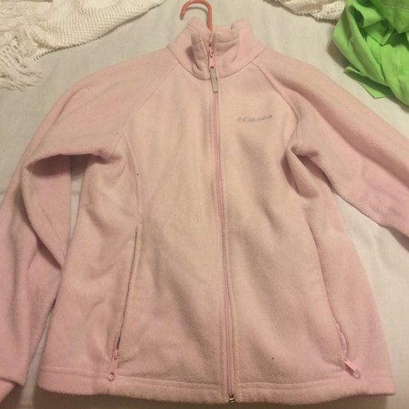 Light pink columbia jacket