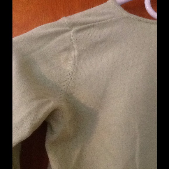 Girls Mint Green Cropped Sweater - Picture 3 of 3