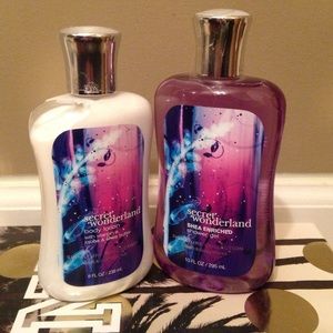 Brand new body lotion and shower gel
