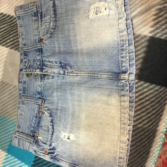 American Eagle Destroyed Mini Skirt