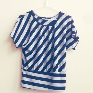 Black and Silver Glitter Top