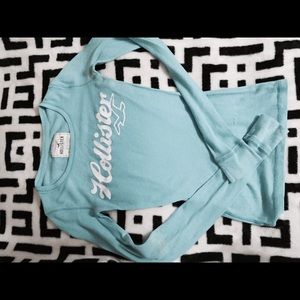 Hollister light blue long sleeve shirt