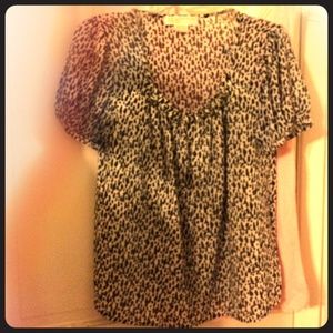 MICHAEL by Michael Kors leopard blouse