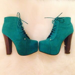 Teal Booties