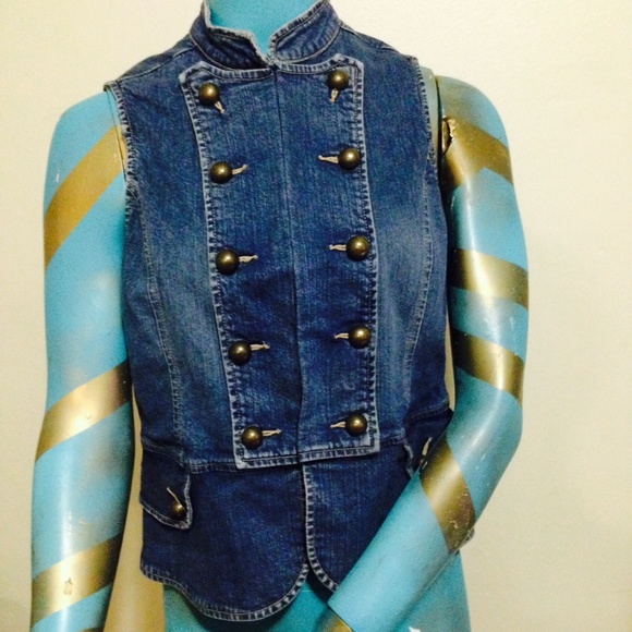 Great Denim Vest with jeans and pants.