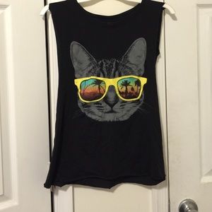 Cat muscle tee