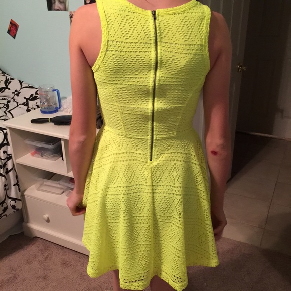 Express Dresses - An express neon yellow dress Express Dresses - An express neon yellow dress