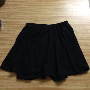 Black skater skirt