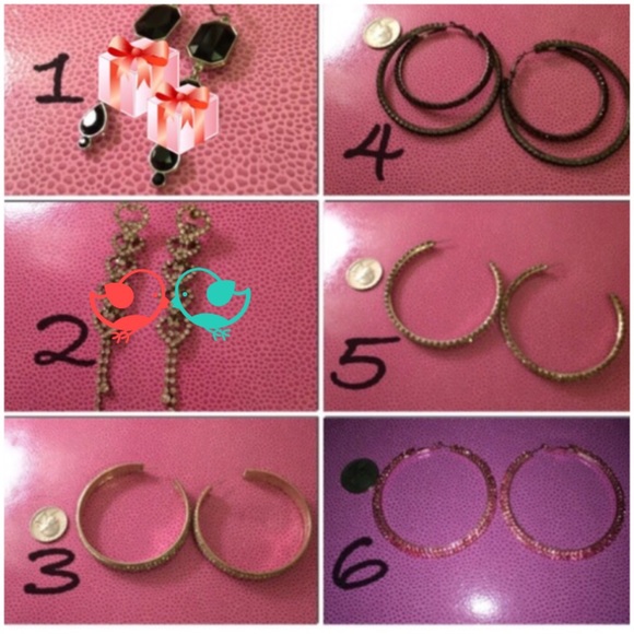 Earrings! FREE Gift w Purchase! $5 each, 5 for $13