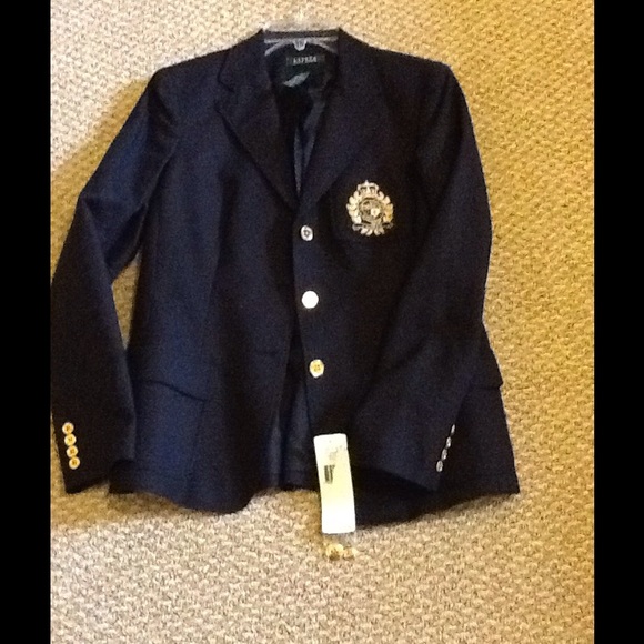 Ralph Lauren Black Blazer with Crest