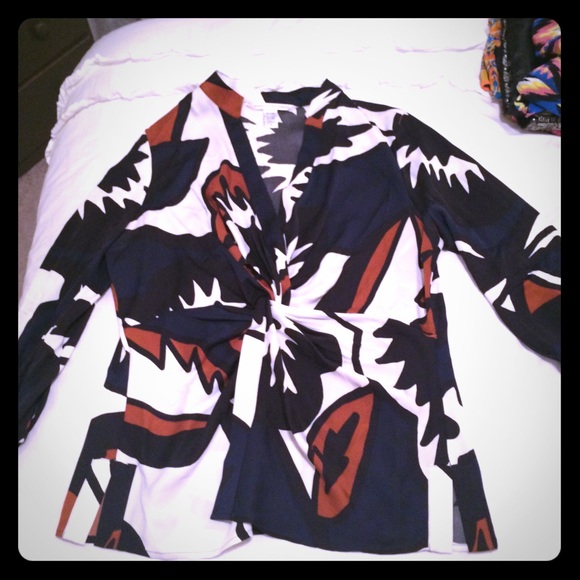 Diane Von Furstenburg printed top
