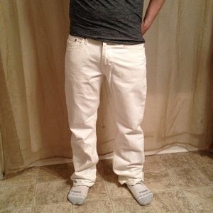 American Eagle Men's White Jeans