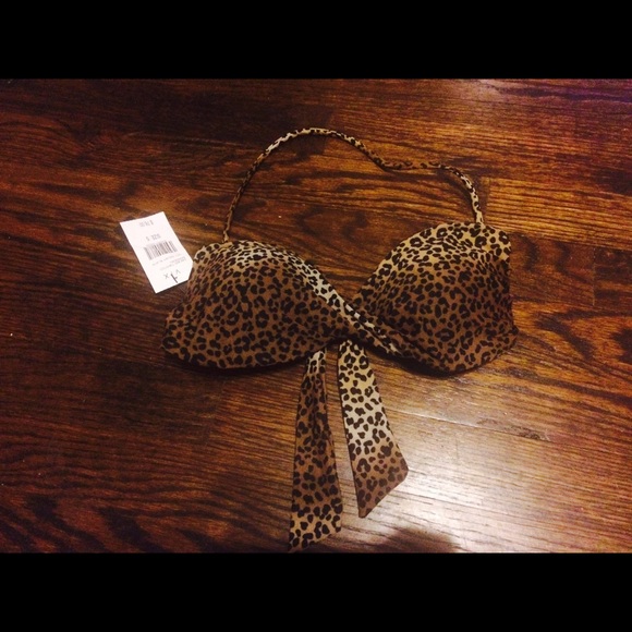 VIX bandeau leopard bikini top. - Picture 1 of 2