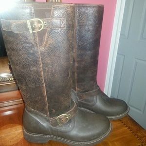 Bogs Mckenna Leather waterproof  rain boot size 10