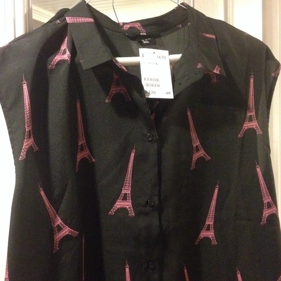NWT Eiffel Tower Blouse