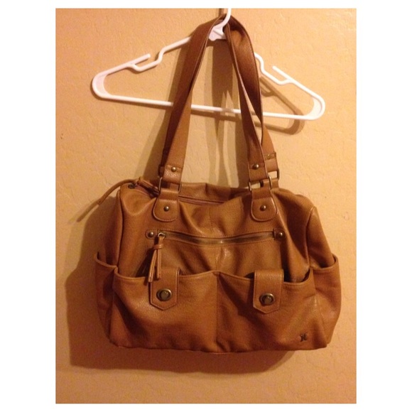 large brown Hurley purse