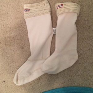 White knit hunter socks
