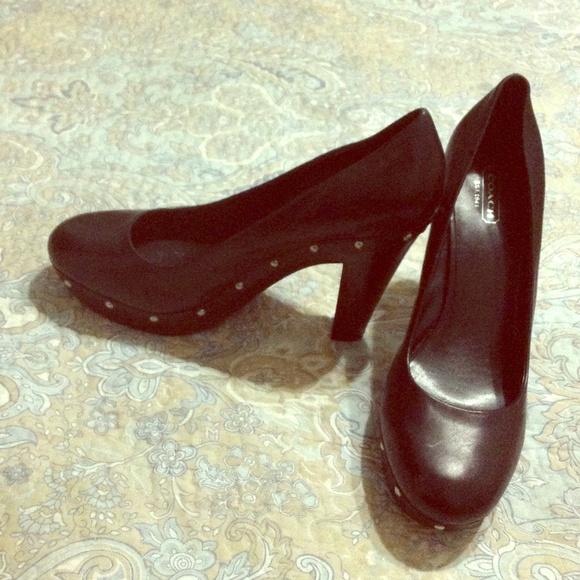 Authentic Coach Black High Heels **mini sale**