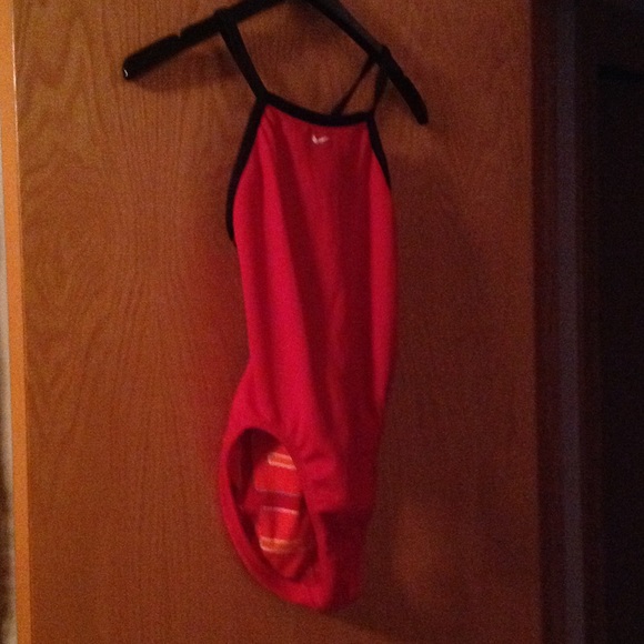 Red Nike swimsuits! It's reversible!