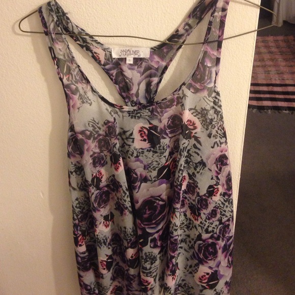 Small Floral Tramp Tank