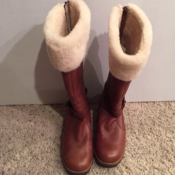 Ugg leather boots with sheep skin lining.