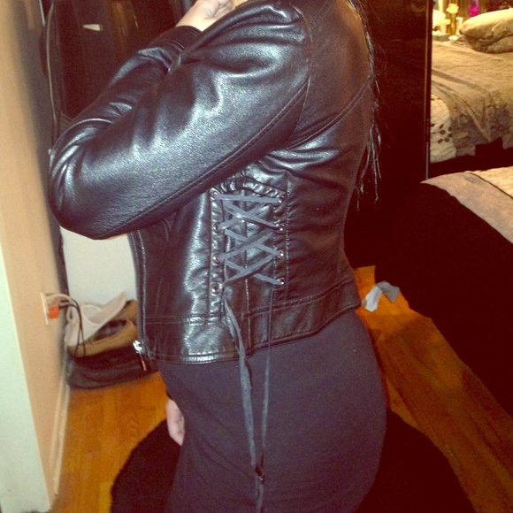 BEBE leather jacket