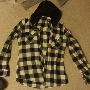 Hooded flannel