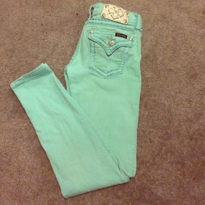 Mint colored missme jeans