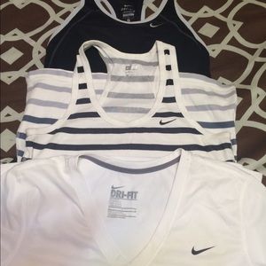 Nike dry fit workout tops and bottom