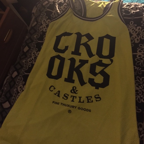 Crooks and castle green jersey top
