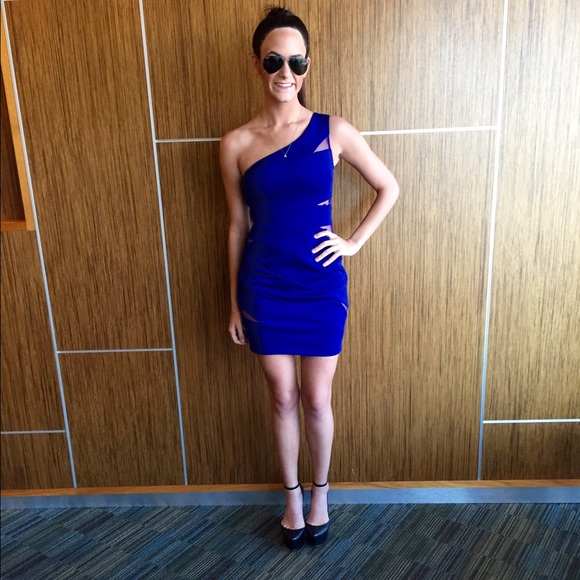 One shoulder Adrianna Pappell dress! Worn once!