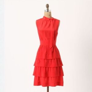 Anthropologie Ruffle Dress