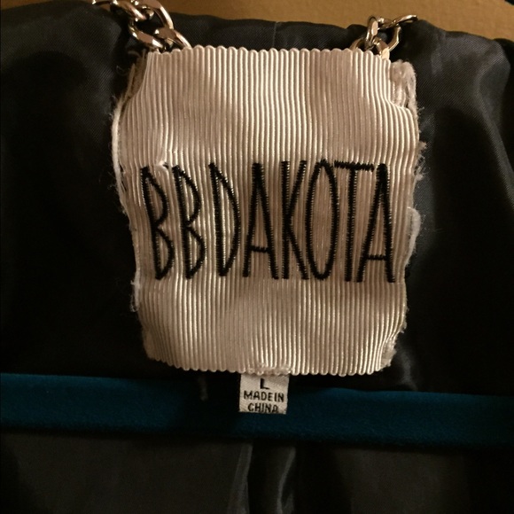 BB DAKOTA Grey Pea Coat - Size Large - Picture 2 of 3