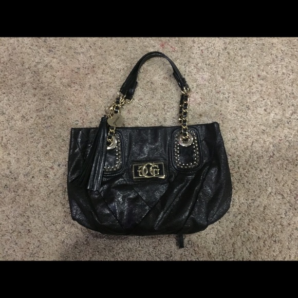 Guess purse bag gold trim