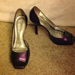 Purple Jessica Simpson heels
