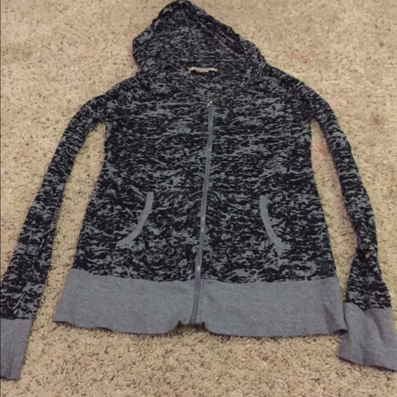 Lightweight zip hoodie cute sheer