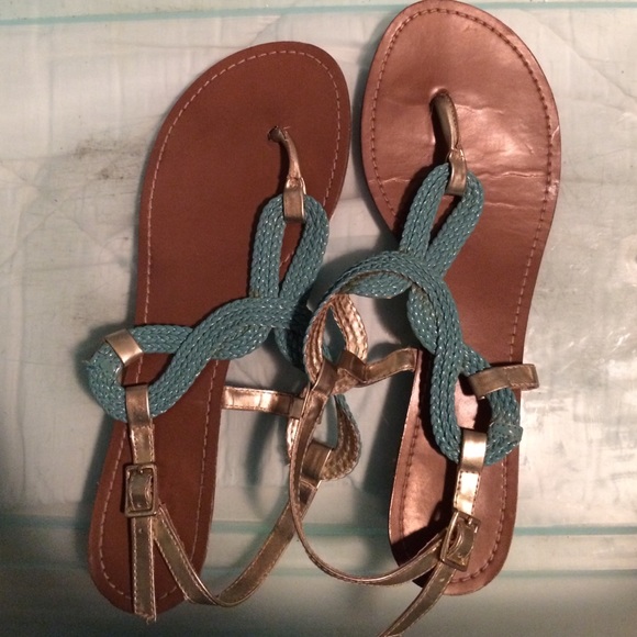 Teal Sandals