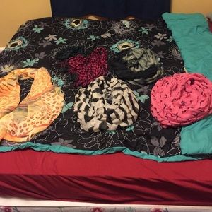 6 scarves