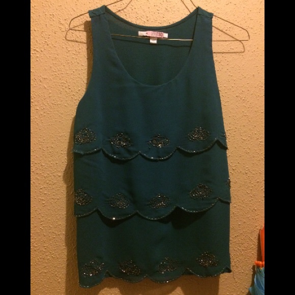 LC embellished tank top