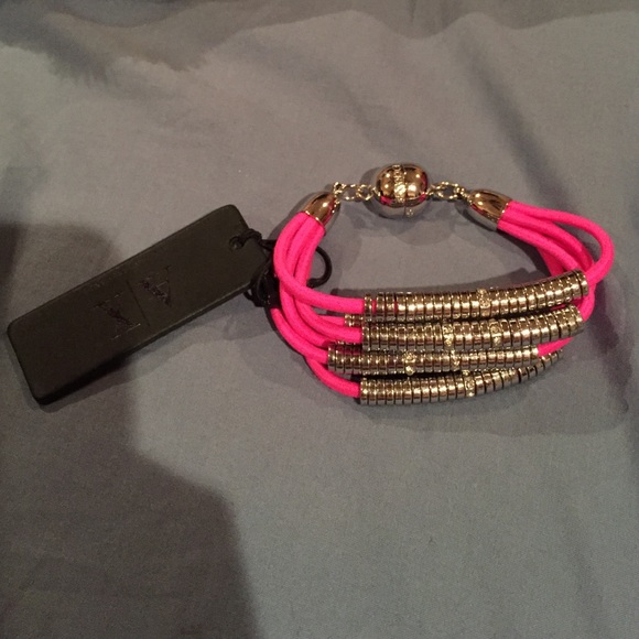 Pink Armani Exchange bracelet