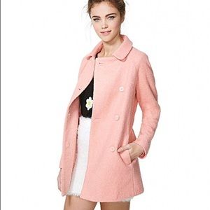 Charlene Pink Wool Coat