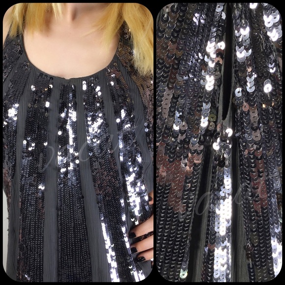 Juicy Couture Sequin Grey Club Dress - Picture 4 of 4