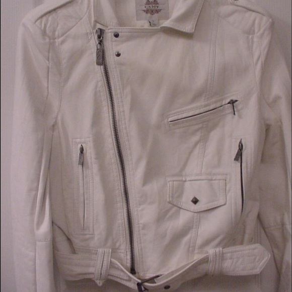 Esley White Faux Leather Jacket - Picture 4 of 4