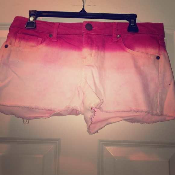 Pink ombre shorts