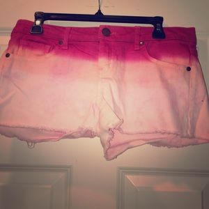 Pink ombre shorts
