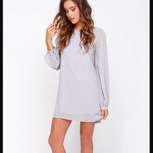 Lulu's Grey Shift Dress