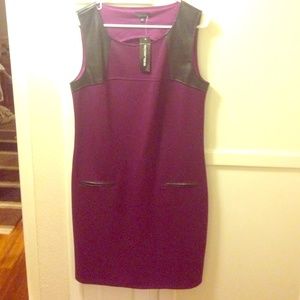 Flash sale! Pleather panel bodycon