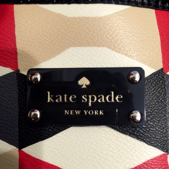 Kate Spade Red Abstract Bow Large Tote - Picture 4 of 4